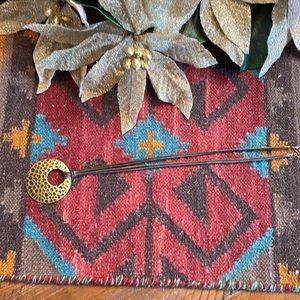 Metal and leather like Necklace